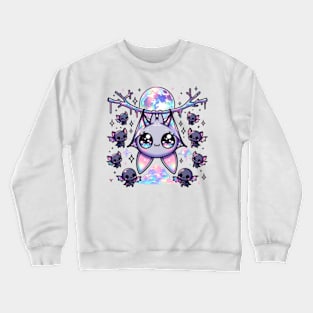 Bat Kawaii Pastel Goth Chibi Creepy Cute Spooky Crewneck Sweatshirt